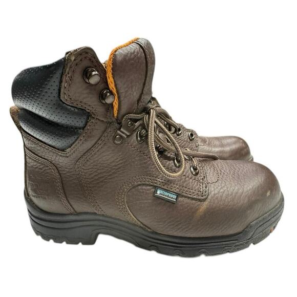 Timberland Pro Womens Titan Alloy Toe Waterproof Boot Brown Size 8 M - Picture 11 of 14